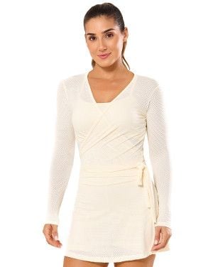 Blusa Air Microporos Transpassada Off-White SND Fitness