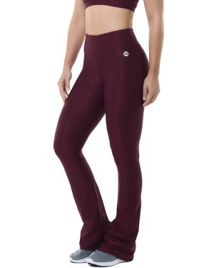 Calça Flare Trend Vinho SND Fitness