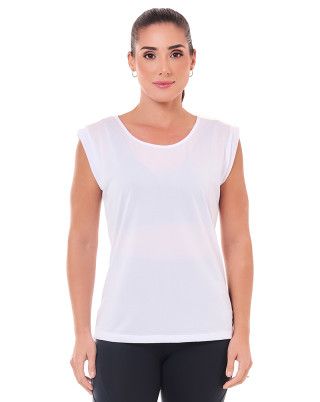 Blusa Flash Branca SND Sandy Fitness