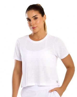 Blusa Cropped BT Branco SND Fitness