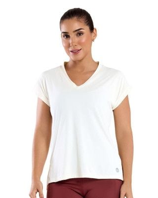 Blusa Skin UV50+ Off-white SND Fitness