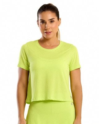 Blusa Cropped BT Verde Lima SND Fitness