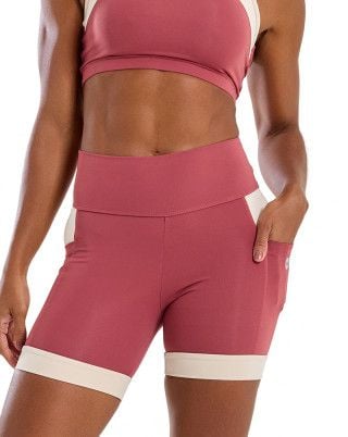 Bermuda Action Alta Compressão UV50+ Rose Escuro SND Fitness