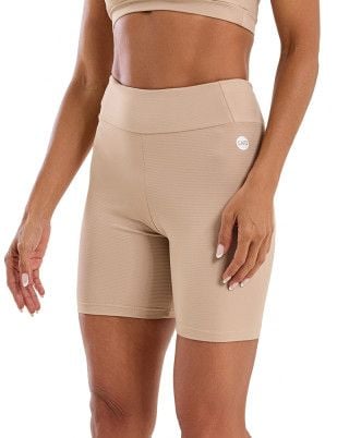 Bermuda Balance Canelada Multibolsos Média Compressão Uv50+ Bege SND Fitness