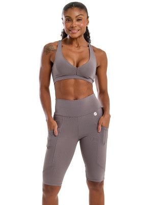 Look Power Intensity Alta Compressão UV50+ Cinza SND Fitness