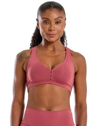 Top Power Alta Sustenção e Compressão UV50+ Rose Escuro SND Fitness