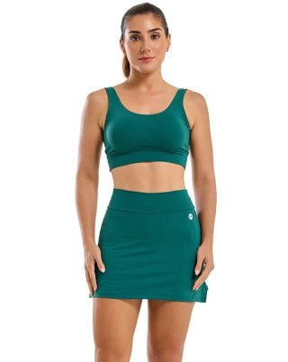 Look Slim Basic Média Compressão UV50+ Verde Floresta SND Fitness
