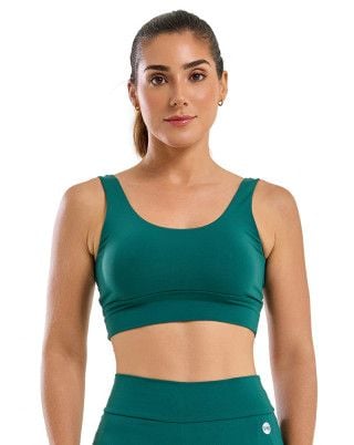 Top Slim Média Sustenção e Compressão UV50+ Verde Floresta SND Fitness