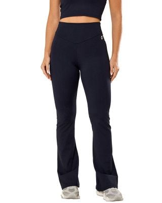 Calça Flare Elastic Touch Média Compressão UV50+ Preto SND Fitness