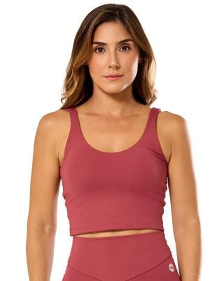 Top Elastic Touch Média Compressão UV50+ Rosa Escuro SND Fitness