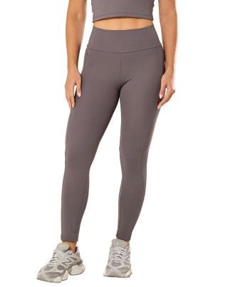 Calça Legging Elastic Touch Média Compressão UV50+ Cinza SND Fitness