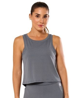 Regata Cropped BT Cinza SND FItness