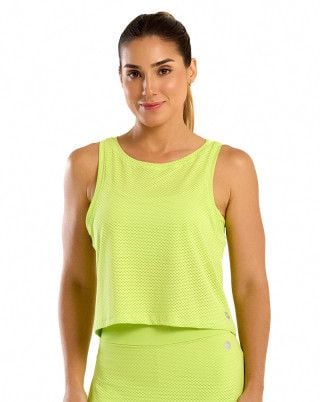 Regata Cropped BT Verde Lima SND FItness