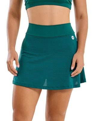 Short Saia New Fly Média Compressão UV50+ Verde Floresta SND Fitness