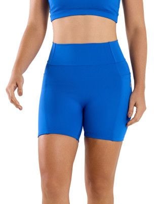 Short Easy Alta Compressão UV50+ Azul SND Fitness