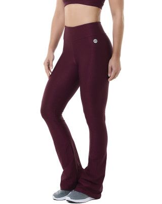 Calça Flare Trend Vinho SND Fitness
