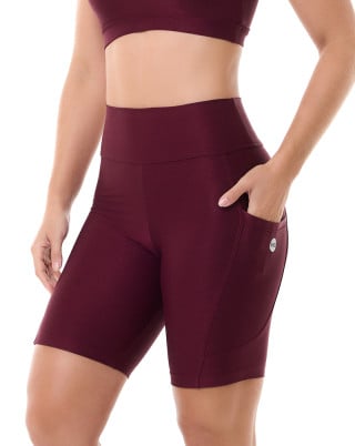Bermuda Trend Média Compressão UV50+ Vinho SND Fitness