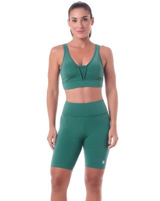 Look Flat Verde Garden Top + Bermuda SND Fitness