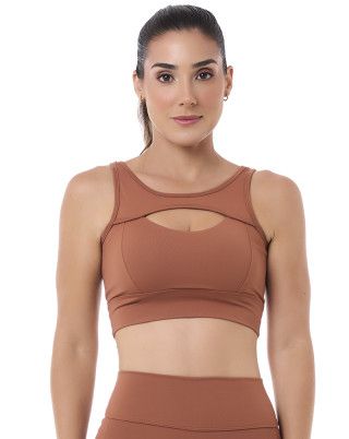 Top React Marrom SND Fitness