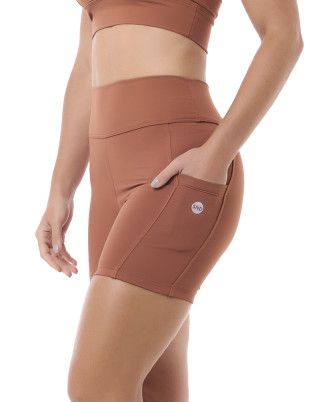 Short React Marrom SND Fitness