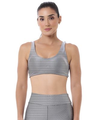 Top Tex Cinza Metalizado SND Fitness