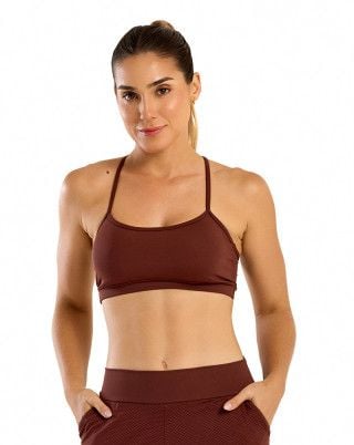 Top Light Marrom SND Fitness