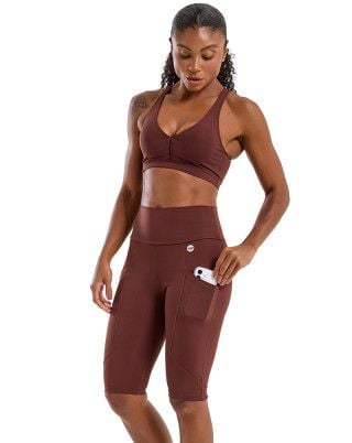 Look Power Intensity Alta Compressão UV50+ Marrom SND Fitness