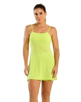 Vestido Tenista com short Verde Lima SND Fitness