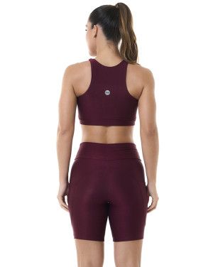 Look Trend Vinho Top + Bermuda SND Fitness