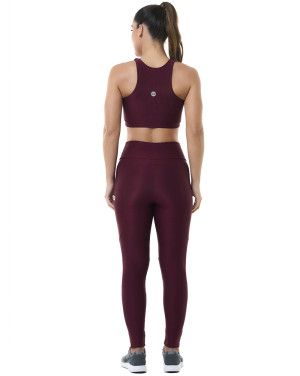 Look Trend Vinho Top + Legging SND Fitness