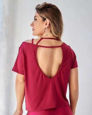 Blusa Cropped Zen Magenta Van Andretta SND