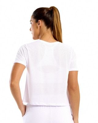 Blusa Cropped BT Branco SND Fitness
