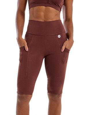 Bermuda Intensity Alta Compressão UV50+ Marrom SND Fitness