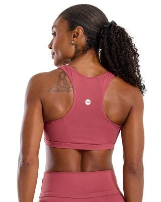 Top Power Alta Sustenção e Compressão UV50+ Rose Escuro SND Fitness