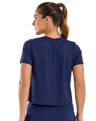Blusa Cropped BT Marinho SND Fitness