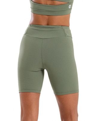 Bermuda Balance Canelada Multibolsos Média Compressão Uv50+ Verde SND Fitness
