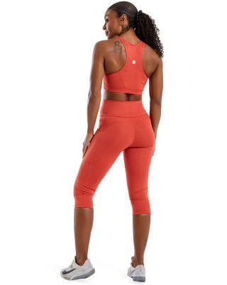 Look Power Athletic Alta Compressão UV50+ Terracota SND Fitness