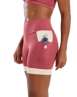 Bermuda Action Alta Compressão UV50+ Rose Escuro SND Fitness