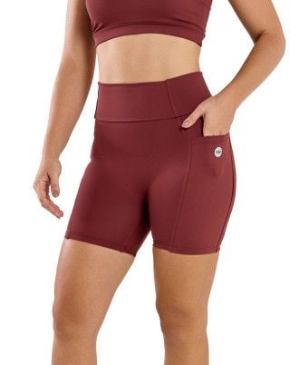 Short Easy Alta Compressão UV50+ Marrom SND Fitness