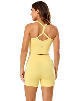 Look Fitness Dynamic Line Média Compressão UV50+ Amarelo SND Fitness