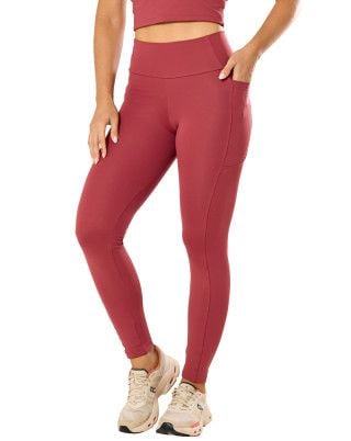 Calça Legging Elastic Touch Média Compressão UV50+ Rosa Escuro SND Fitness