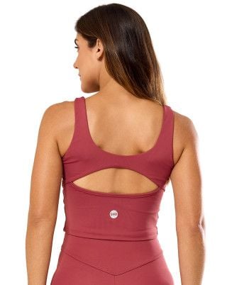 Top Elastic Touch Média Compressão UV50+ Rosa Escuro SND Fitness
