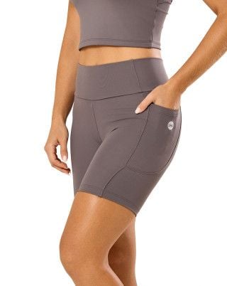 Bermuda Elastic Touch Média Compressão UV50+ Cinza SND Fitness