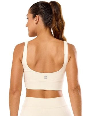 Top Slim Média Sustenção e Compressão UV50+ Off White SND Fitness