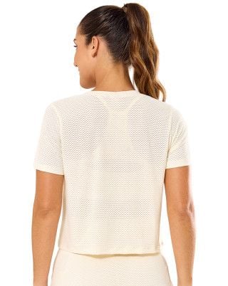 Blusa Cropped BT Off White SND Fitness