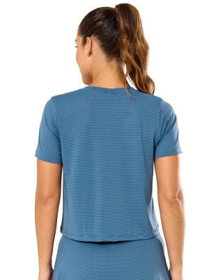 Blusa Cropped BT Azul Petróleo SND Fitness