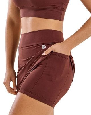 Short Saia Basic Média Compressão UV50+ Marrom SND Fitness