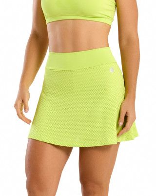 Short Saia New Fly Verde Lima SND Fitness