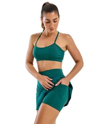 Look Light Fly Média Compressão UV50+ Verde Floresta SND Fitness