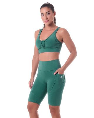 Look Flat Uban Verde Garden SND Fitness Top + Bermuda